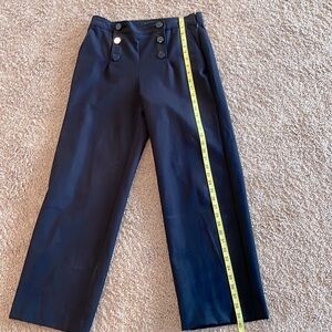 Talbots sailor pants - Indigo blue high waist wide- leg double buttoned  -6P